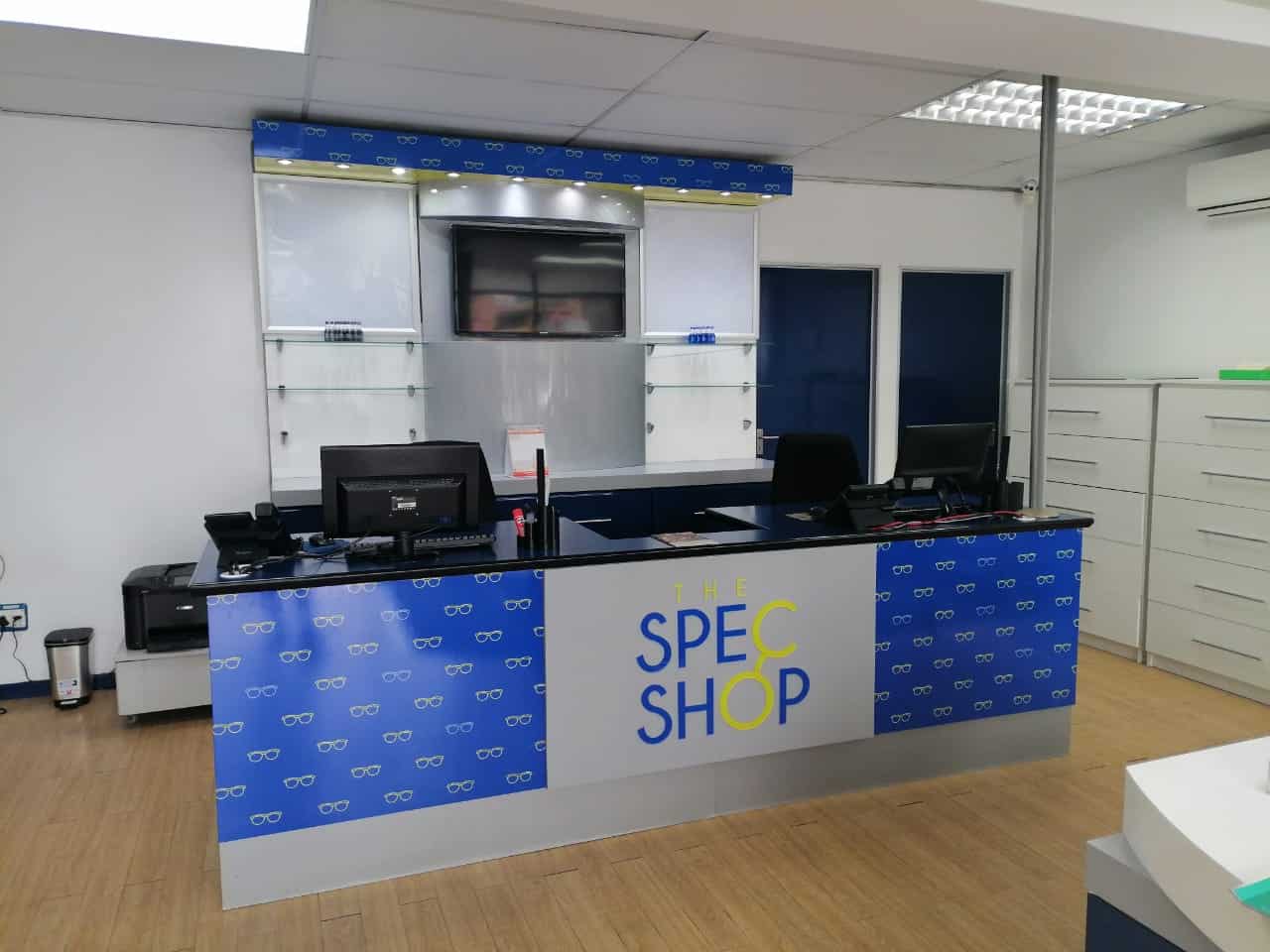Reception area of The Spec Shop, optometrist in Pietermaritzburg